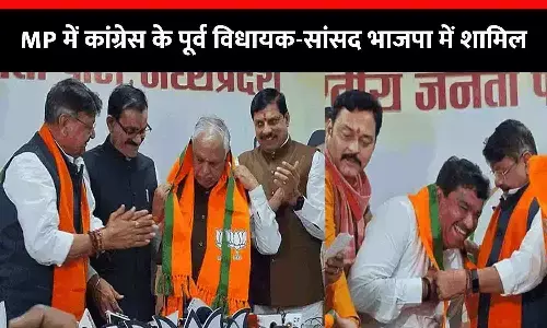 MP में कांग्रेस के पूर्व विधायक-सांसद भाजपा में शामिल: संजय शुक्ला, सुरेश पचौरी समेत 4 ने BJP की सदस्यता ली, विजयवर्गीय बोले- तेरी गाली सुनी, अब तेरे को ही ले रहा हूं