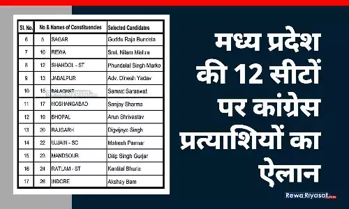 MP के लिए कांग्रेस प्रत्याशियों की दूसरी लिस्ट: 12 सीटों पर नाम घोषित, 11 नए चेहरे; 22 में से सिर्फ एक रीवा में महिला प्रत्याशी