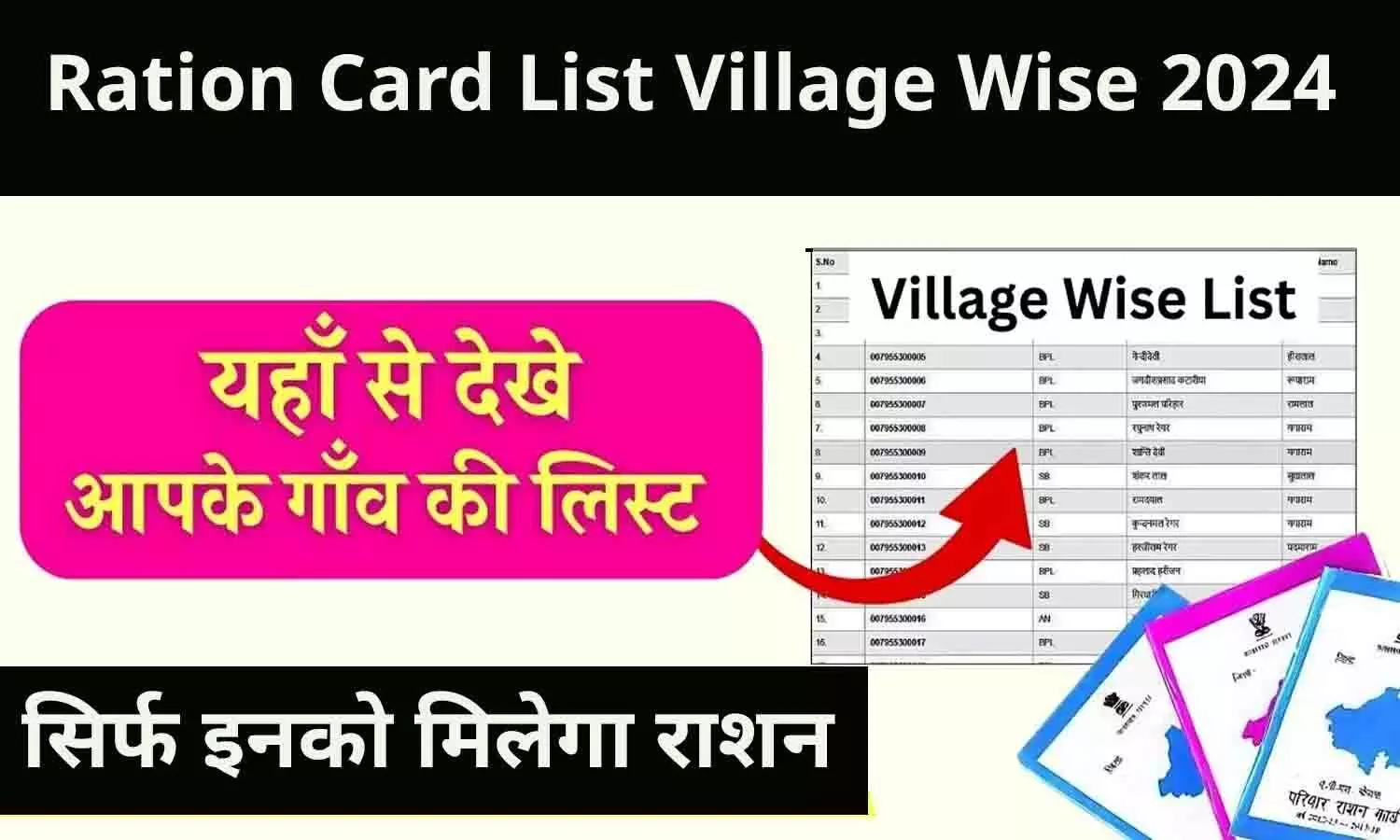 Ration Card List Village Wise 2024: सिर्फ इनको मिलेगा राशन, अपने गाँव की ऑनलाइन लिस्ट फटाफट चेक करे..