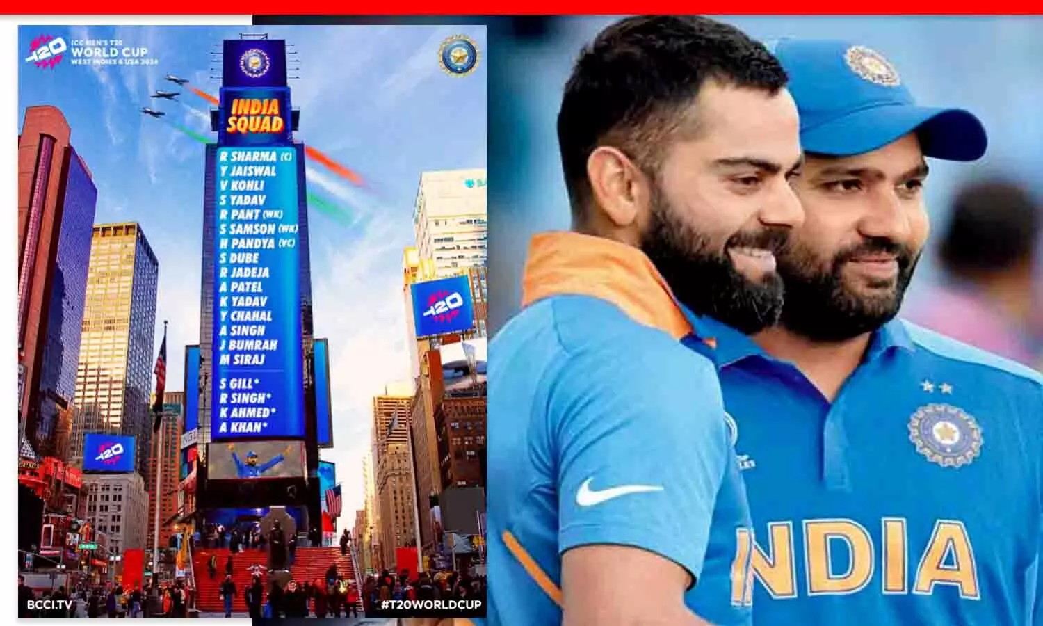 ICC T20 World Cup 2024: वर्ल्ड कप के लिए टीम इंडिया की घोषणा, रोहित कप्तान-हार्दिक उपकप्तान होंगे, केएल-अश्विन बाहर! ऐसा है इंडियन स्क्वाड