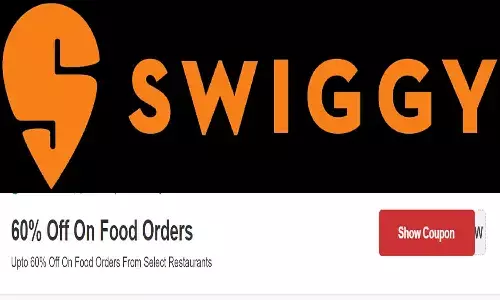 Swiggy Coupon Code For Today: स्विगी ग्राहकों की हुई मौज, आज मिल रही 60% तक छूट, कूपन कोड से ₹120 से लेकर ₹159 तक की छूट, फटाफट उठाएं फायद... Swiggy Coupon Code For Today: स्विगी ग्राहकों की हुई मौज, आज मिल रही 60% तक छूट, कूपन कोड से ₹120 से लेकर ₹159 तक की छूट, फटाफट उठाएं फायद...