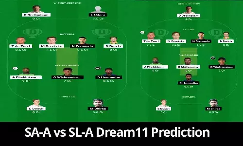 SA-A vs SL-A Dream11 Prediction:  100% काम करेगा यह खास ट्रिक, टीम बनाते ही मिलेंगे 1 करोड़ रूपए