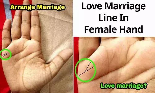 Love Marriage Line In Female Hand: अगर आपके हाँथ में है ऐसी रेखा तो आपकी होगी लव मैरिज? जाने पूरी Details.... Love Marriage Line In Female Hand: अगर आपके हाँथ में है ऐसी रेखा तो आपकी होगी लव मैरिज? जाने पूरी Details....