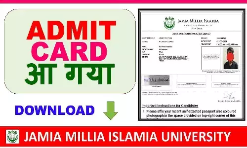 Jamia RCA Admit Card 2025 Jamia RCA Admit Card 2025