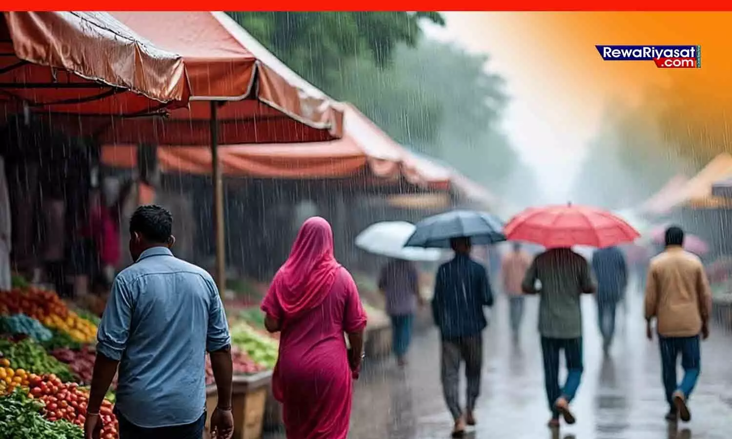 रीवा में ऑरेंज अलर्ट और भारी बारिश की जानकारी