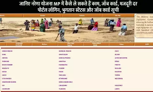 NREGA MP Job Card Portal Login and Work List Details