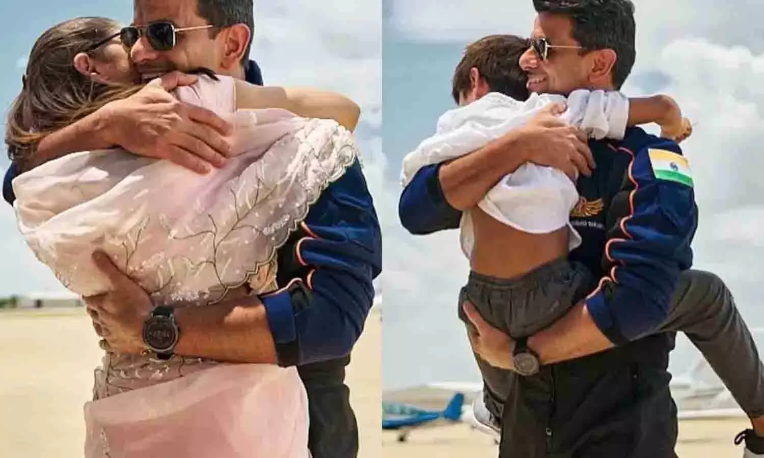 अंतरिक्ष से लौटे शुभांशु शुक्ला ने लगाया गले, Doctor पत्नी का लुक वायरल