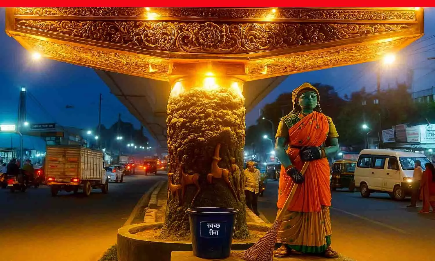 स्वच्छता सर्वेक्षण में रीवा नगर की सफाई की सजावट