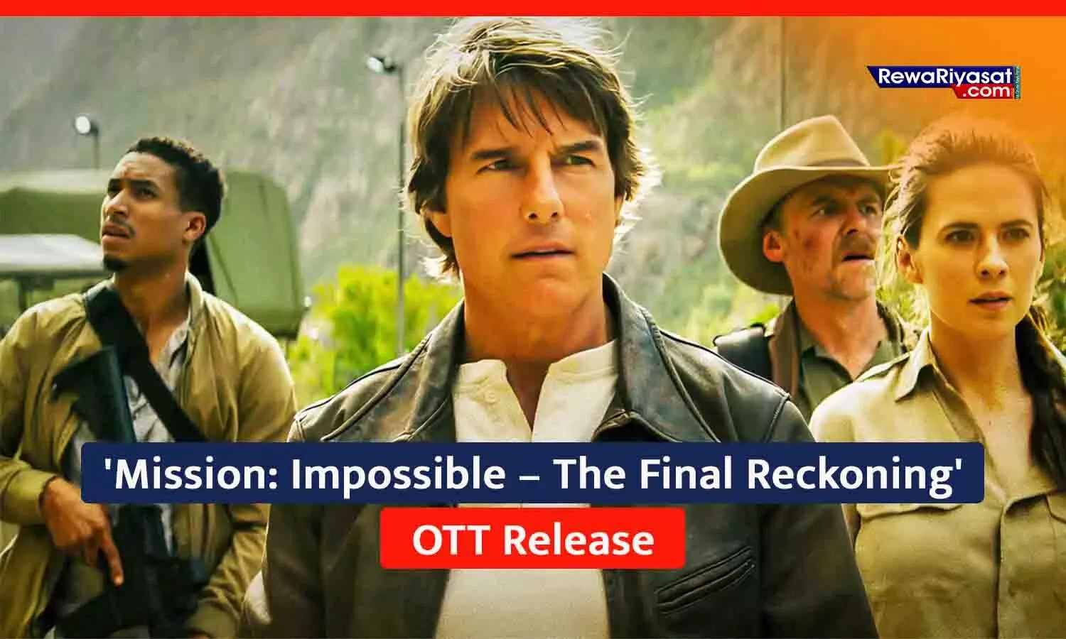 मिशन: इम्पॉसिबल - द फाइनल रेकनिंग का डिजिटल रिलीज पोस्टर, जिसमें टॉम क्रूज मुख्य भूमिका में हैं.