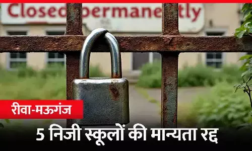 रीवा-मऊगंज के 5 निजी स्कूलों की मान्यता रद्द: नियमों के उल्लंघन और व्यवस्थाओं में कमी के चलते हुई कार्रवाई