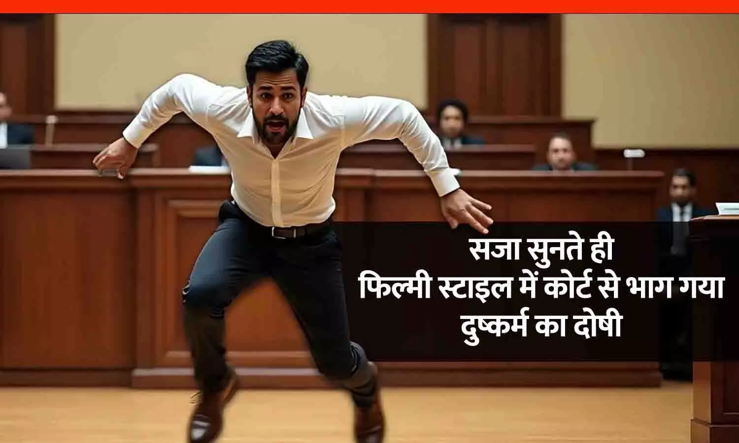 सजा सुनते ही फिल्मी स्टाइल में कोर्ट से भागा POCSO एक्ट का दोषी, पुलिस वाले देखते रह गए