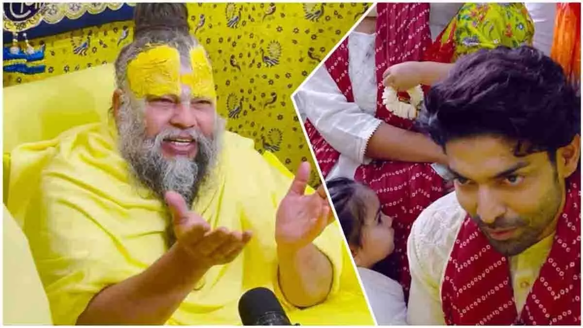 गुरमीत चौधरी और देबिना बनर्जी ने वृंदावन में प्रेमानंद महाराज से लिया आशीर्वाद