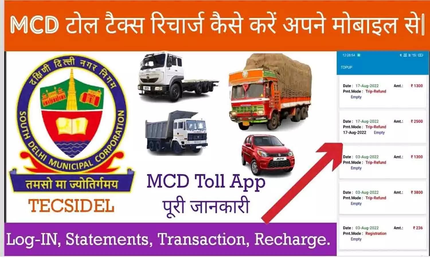 MCD Toll Recharge Kaise Kare 2025: Step-by-Step Online Process in Hindi