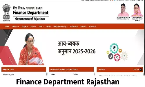 Finance Department Rajasthan Finance Department Rajasthan