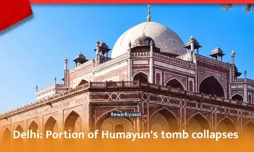 Delhis Humayuns Tomb Partially Collapses; People Trapped