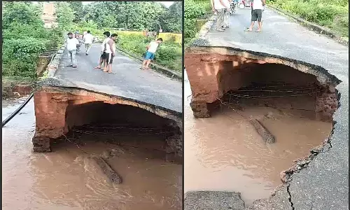 बारिश से ढहा पुल: ब्योहारी के वार्ड नंबर 9 में बड़ा हादसा टला, पार्षद पर लापरवाही का आरोप बारिश से ढहा पुल: ब्योहारी के वार्ड नंबर 9 में बड़ा हादसा टला, पार्षद पर लापरवाही का आरोप