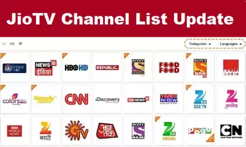 Jio TV Channel Number List PDF