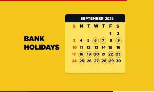 bank holiday list september 2025