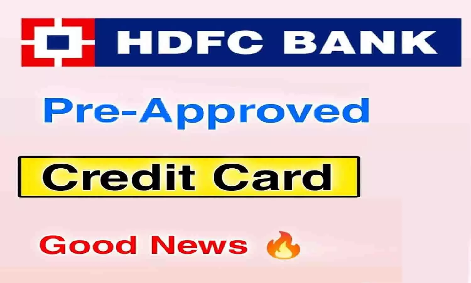 HDFC Bank Pre Approved Credit Card