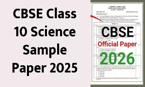 CBSE Class 10 Science Sample Paper 2025 with Solution