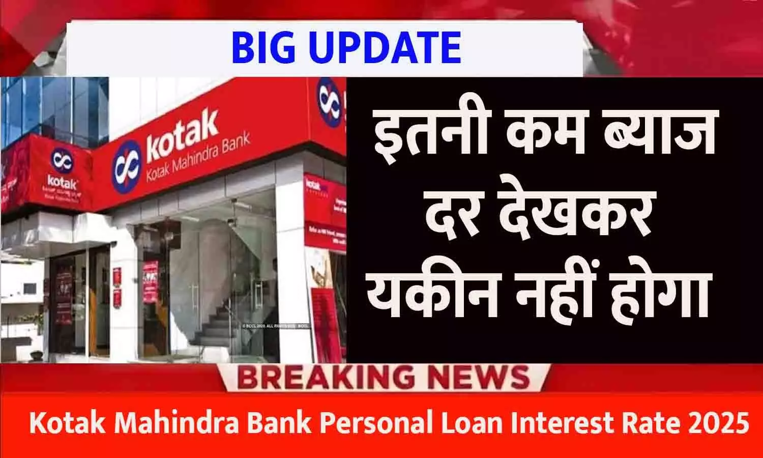 Kotak Mahindra Bank Personal Loan Interest Rate 2025