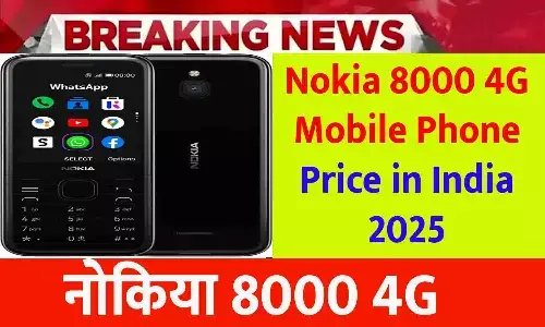 Nokia 8000 4G Mobile Phone Price in India 2025