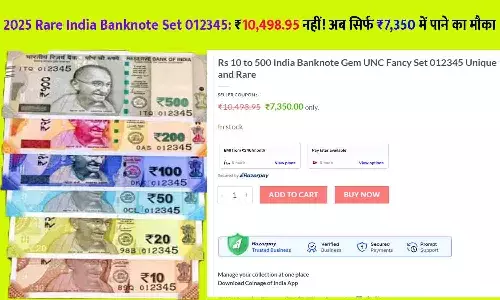 2025 Rare India Banknote Set 012345