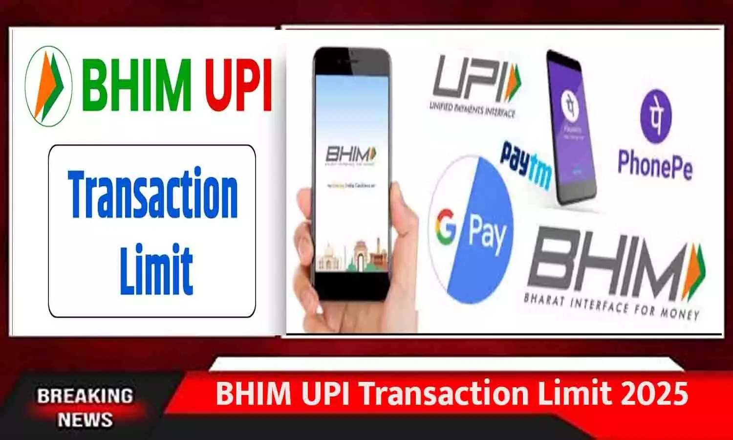 BHIM UPI Transaction Limit 2025