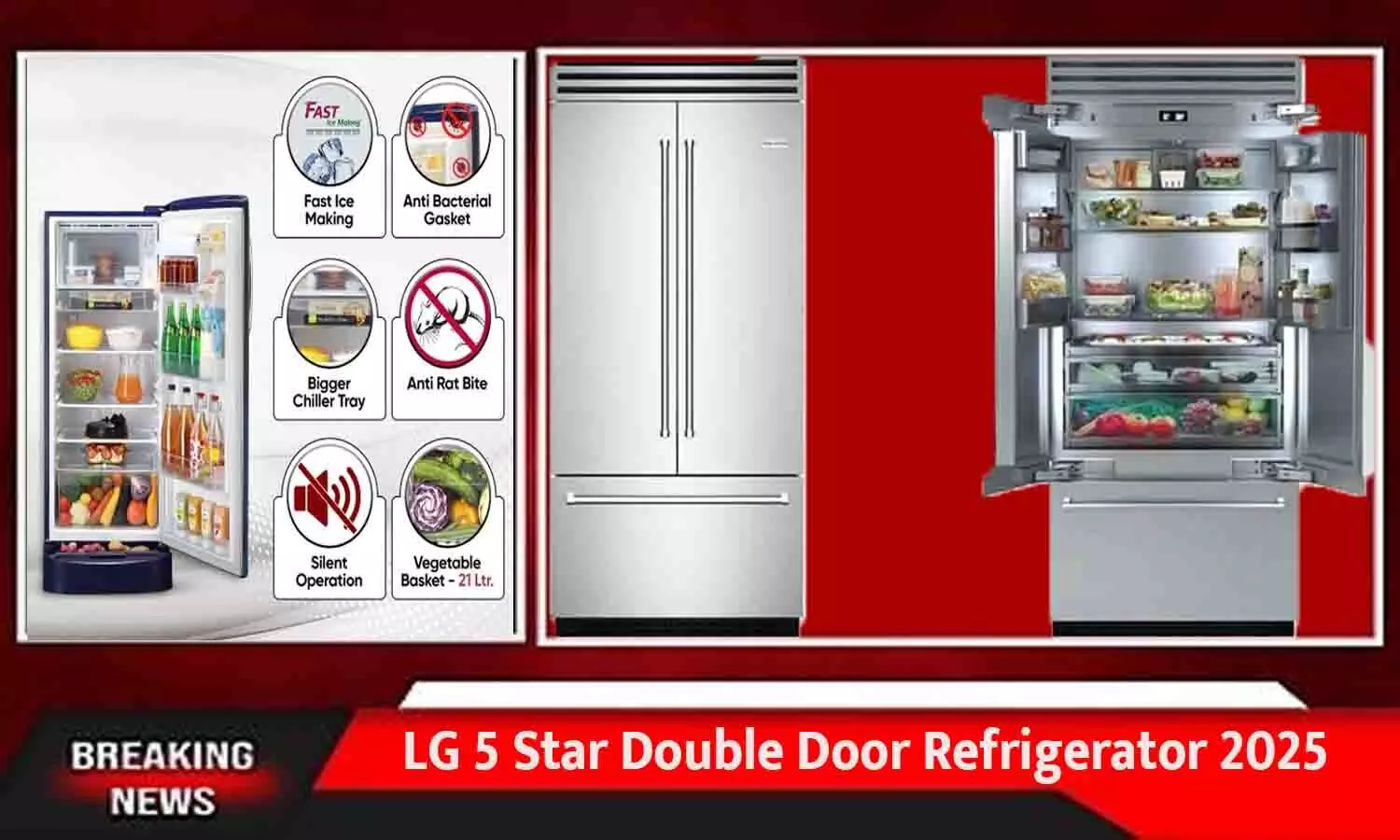LG 5 Star Double Door Refrigerator 2025