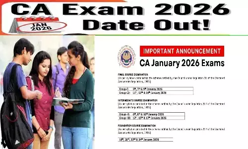 ICAI CA January 2026 Examination Schedule Out ICAI CA January 2026 Examination Schedule Out