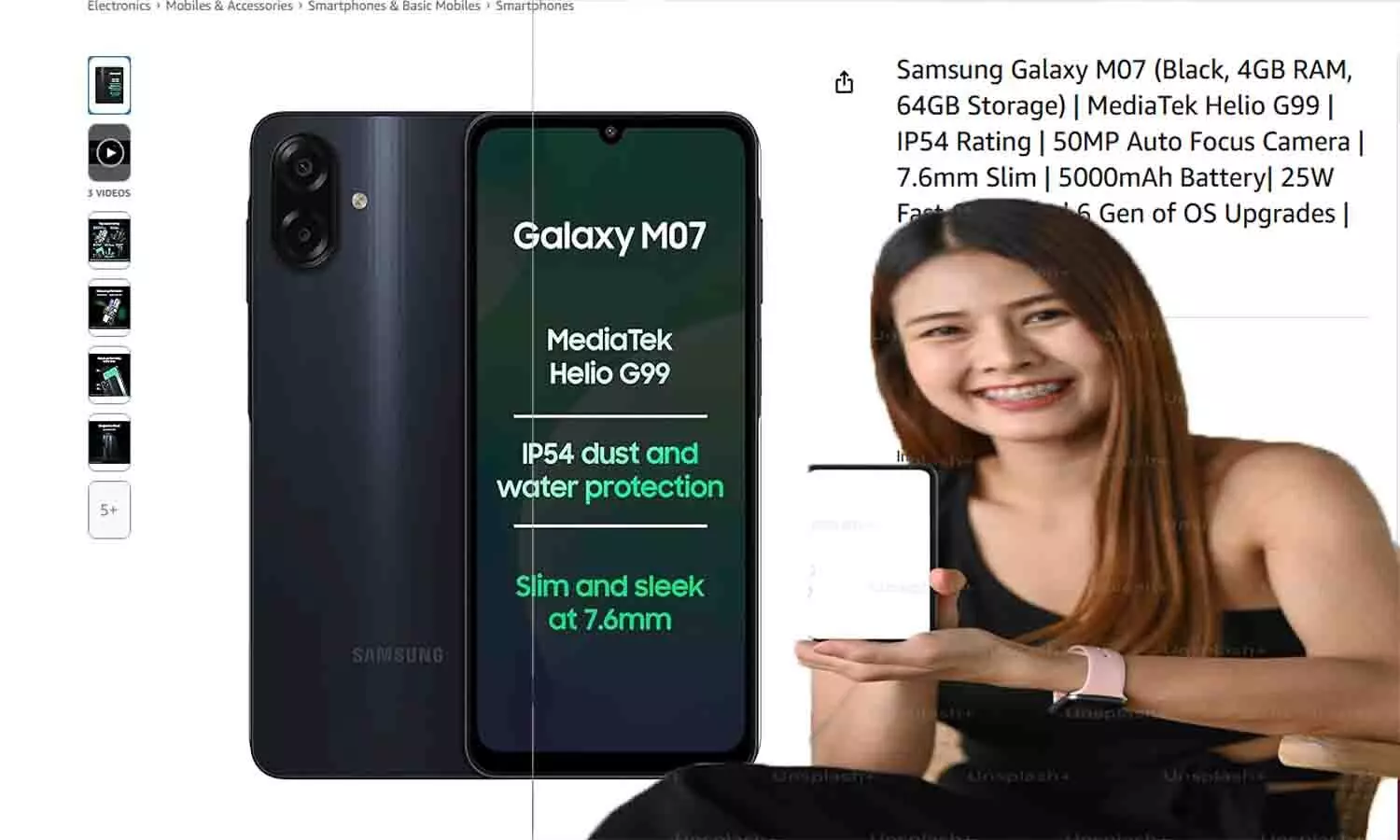 Samsung Galaxy M07 Black 4GB RAM 64GB Storage: जल्दी करे! 3 अक्टूबर 2025 के पहले उठा ले Samsung Galaxy M07 ? 30% छूट के साथ जाने कीमत और फीचर्स