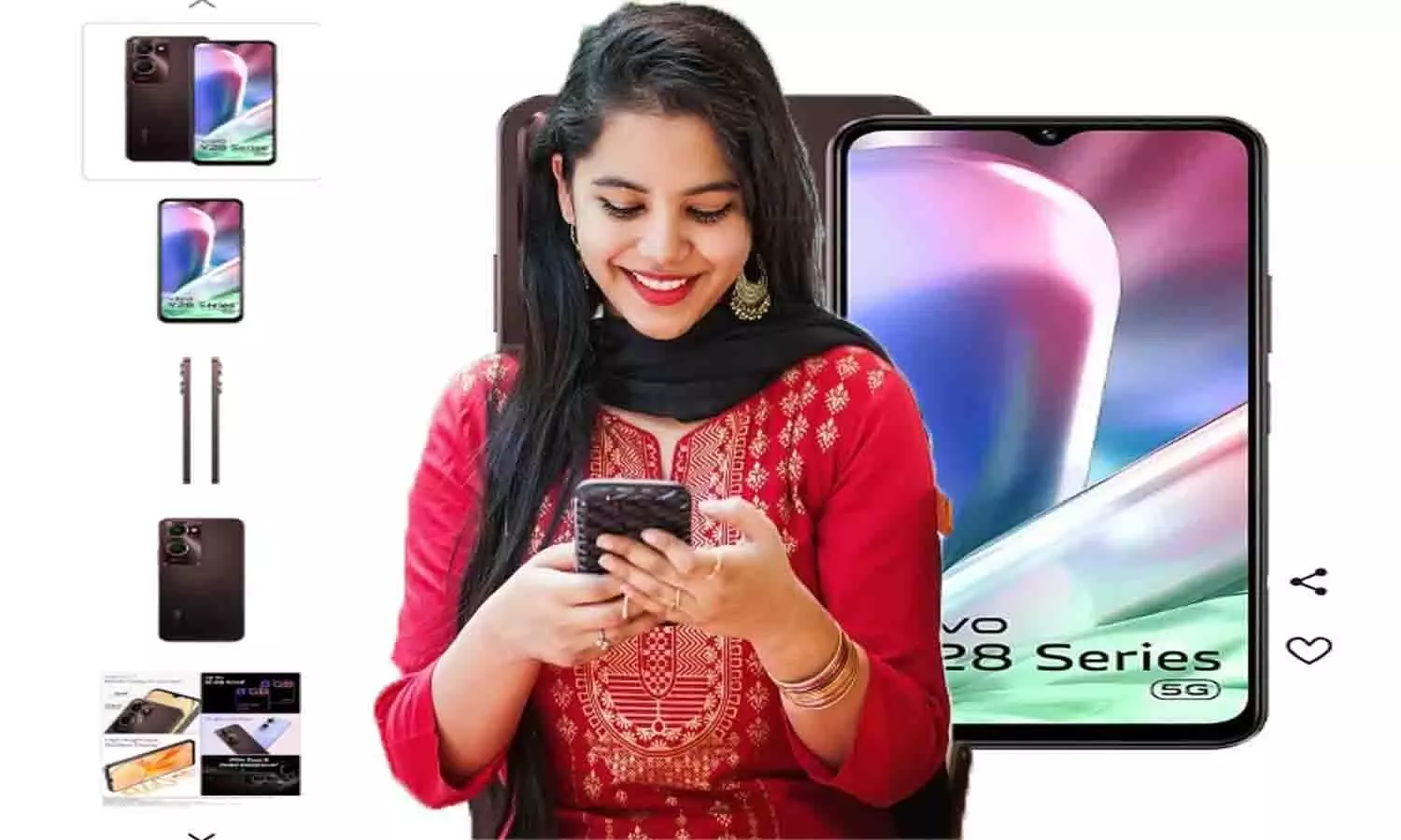 Vivo Y28s 5G Vintage Red Price in India 2025