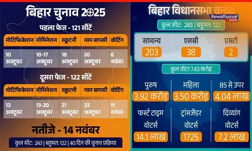 Bihar Election 2025: बिहार में 6 और 11 नवंबर को दो चरणों में मतदान, नतीजे 14 नवंबर को; 7 राज्यों में उपचुनाव का भी ऐलान