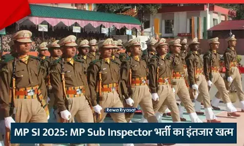 MP Sub Inspector Recruitment 2025 Notification Out