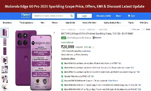 Motorola Edge 60 Pro 2025 Sparkling Grape Price, Offers, EMI & Discount Latest Update Motorola Edge 60 Pro 2025 Sparkling Grape Price, Offers, EMI & Discount Latest Update