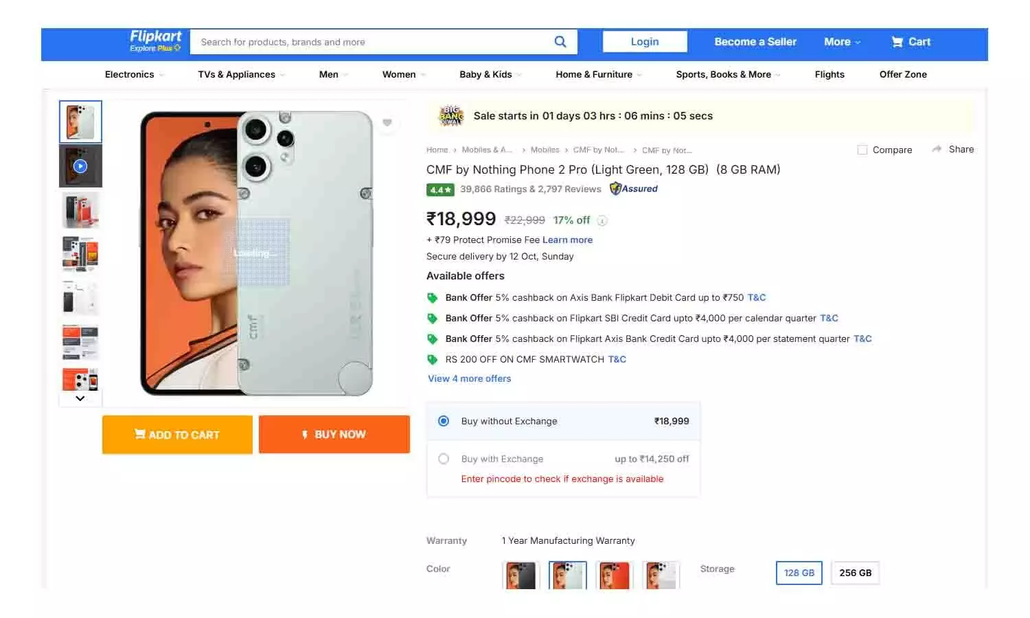 CMF by Nothing Phone 2 Pro 128GB 8GB RAM 2025: Triple Camera & 120Hz AMOLED