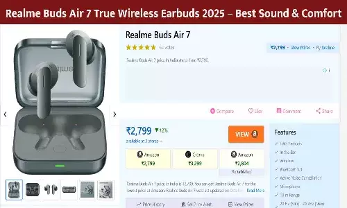 Realme Buds Air 7 True Wireless Earbuds 2025