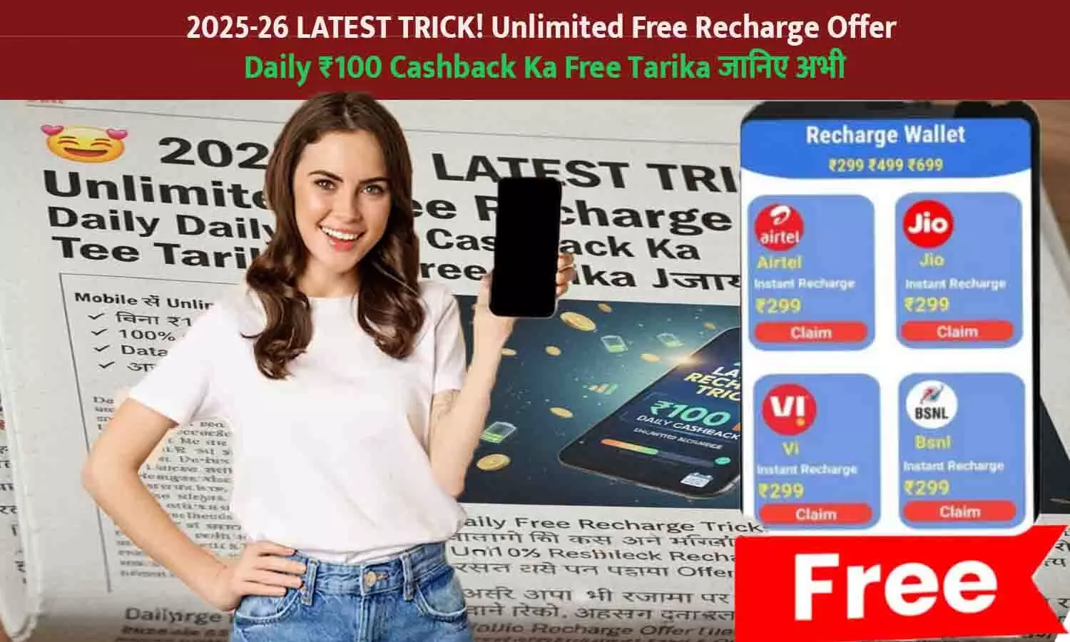 Daily ₹100 Cashback Ka Free Tarika