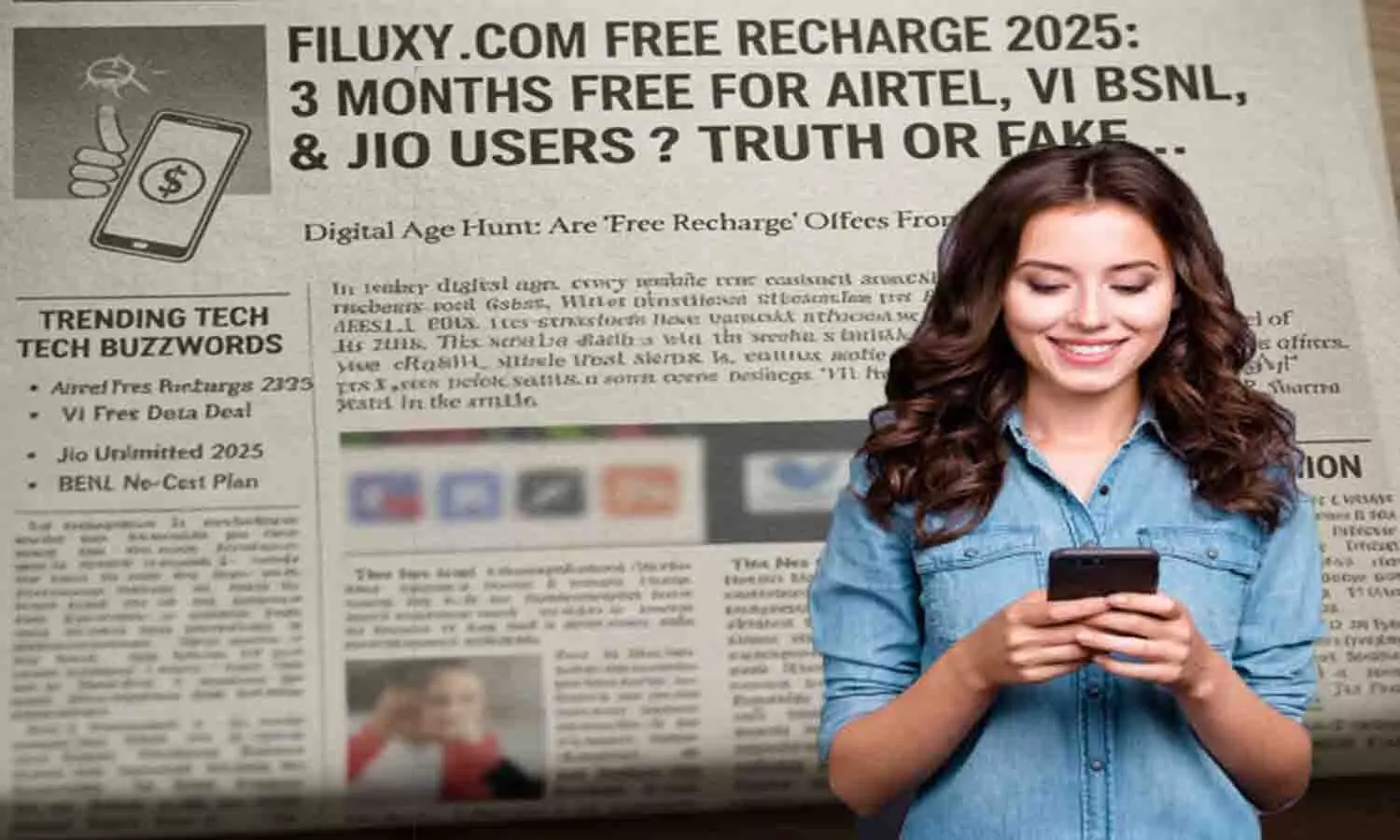 Filuxy.Com Free Recharge 2025: Airtel, VI, BSNL & Jio Users को 3 महीने फ्री? जाने सच है फेक. ..