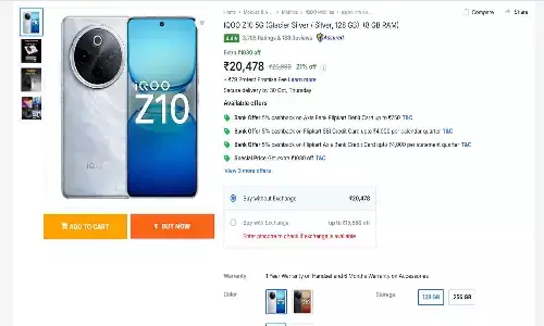 iQOO Z10 5G 2025 Price in India | iQOO Z10 5G Glacier Silver का वेरिएंट और फीचर्स