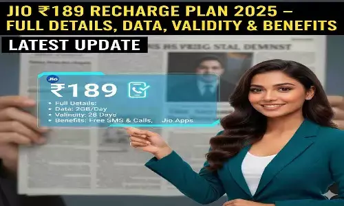 Jio ₹189 Recharge Plan 2025: मुकेश अम्बानी ने किया बड़ा ऐलान, ₹189 प्लान में दे दिया सबकुछ