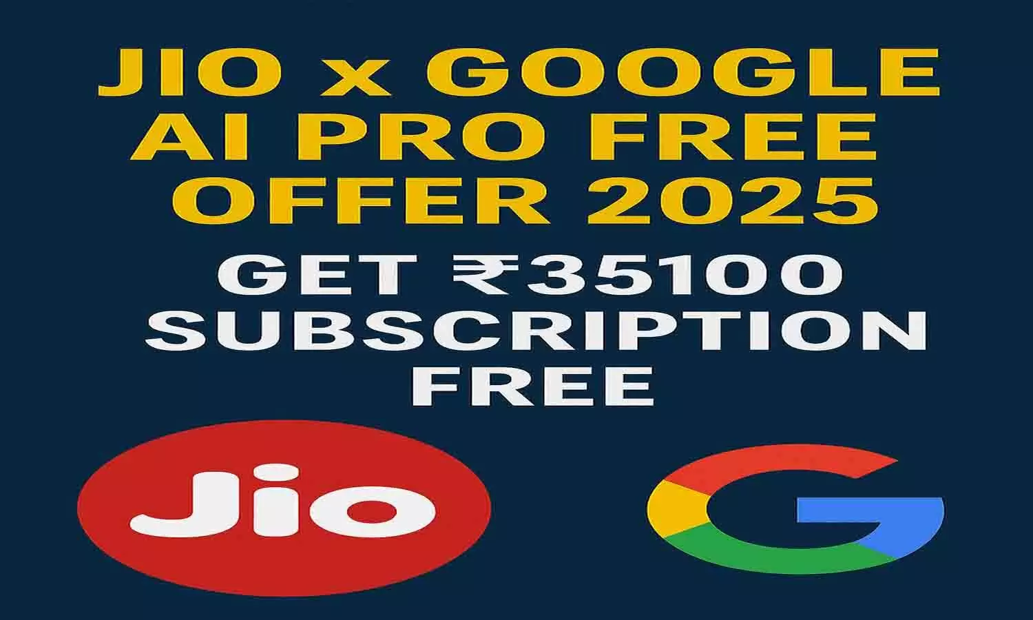 Jio x Google AI Pro Free Offer 2025