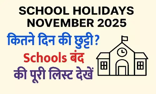 School Holidays November 2025