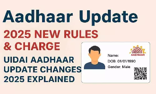Aadhaar Update  2025 New Rules & Charge