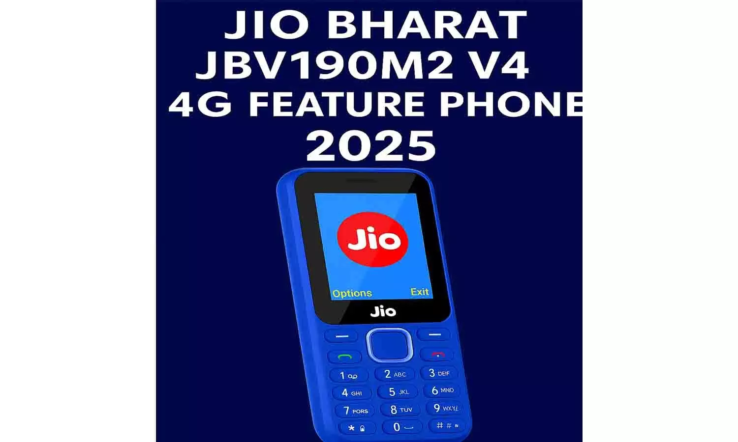 Jio Bharat JBV191M2 V4 4G Feature Phone