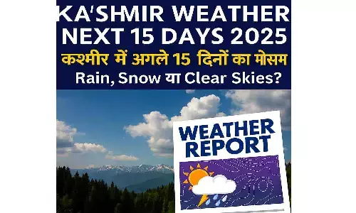 Kashmir Weather Next 15 Days 2025