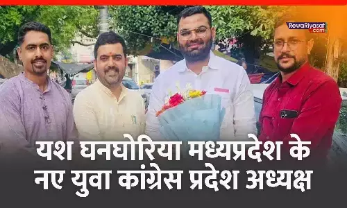 यश घनघोरिया MP Youth Congress के नए प्रदेश अध्यक्ष घोषित, 3.13 लाख वोट मिले; बीजेपी ने वंशवाद का आरोप लगाया
