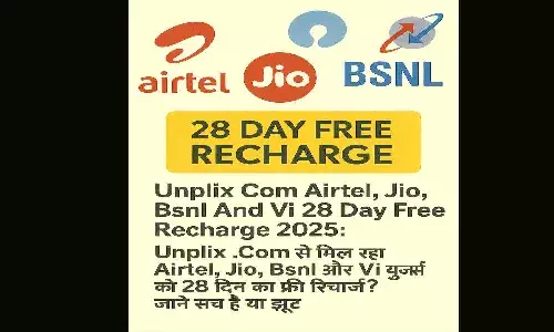 Unplix Com Airtel, Jio, Bsnl And Vi 28 Day Free Recharge 2025