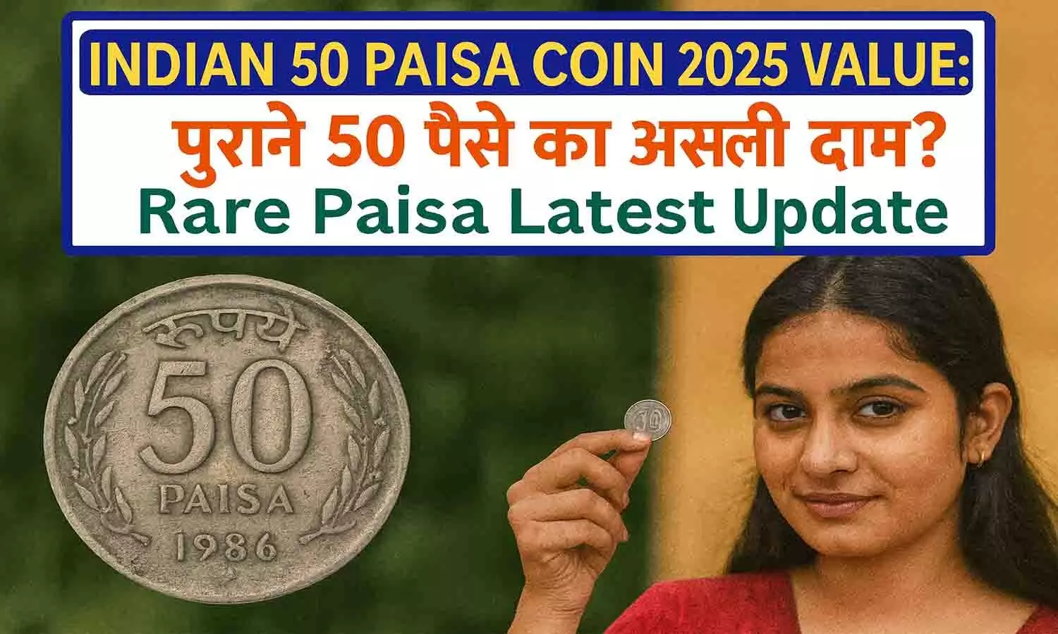 Indian 50 Paisa Coin 2025 Value