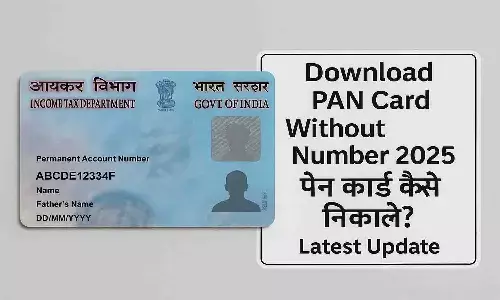 Download PAN Card Without Number 2025: पैन कार्ड कैसे निकाले? Latest Update